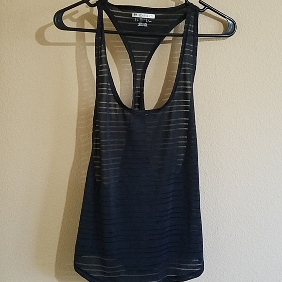Forever 21 Tops - Forever 21 Sheer Striped Athletic Tank
